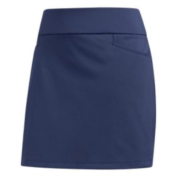 Adidas Women's Golf Star Plon Mini Skirt Small Navy With Shorts and Pockets - Picture 2 of 8
